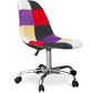 Chaise de Bureau à roulettes - Chaise de Bureau - Tapissée en Patchwork - Tessa