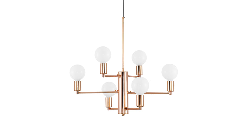 Lampe de plafond dorée - Lampe suspendue chandelier - Kande