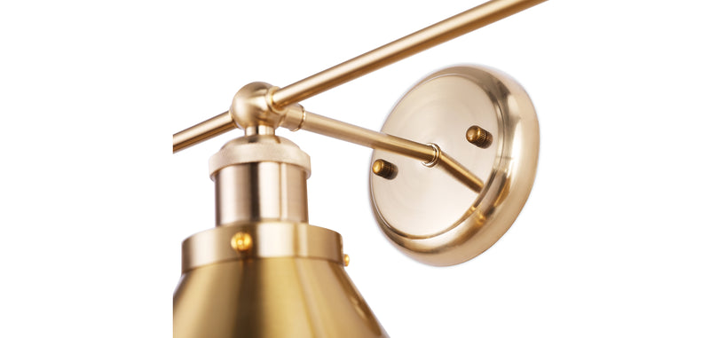 Applique Murale Dorée Vintage - 3 Lampes - Remir