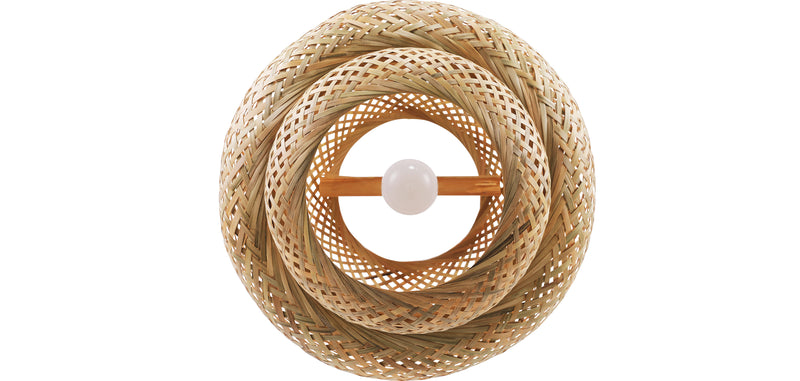 Lampe de plafond en bambou - Lampe suspendue au stile Boho Bali - Kamon