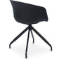 Chaise de bureau avec accoudoirs - Chaise de bureau design noire - Jodie