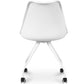 Chaise de bureau à roulettes - Chaise de bureau blanche - Canva