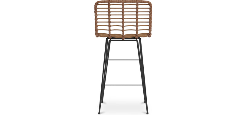 Tabouret de bar en osier - Boho Bali Design -65cm - Catori