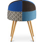 Chaise de salle à manger tapissée en patchwork - Style scandinave - Evelyne