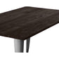 Table à manger rectangulaire - Industrielle - Bois - Tawny