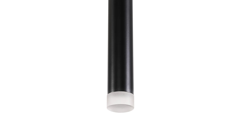 Lampe de plafond tube LED - Lampe suspendue noire - 60cm - Lilu
