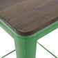 Bar stool - Industrial design - Wood and steel - 76 cm - New Edition - Stylix