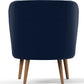 Fotel designerski - Obity aksamitem - Krenda