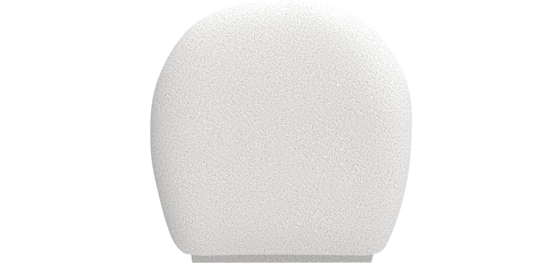 Sillón bouclé blanco - tapizado - Loraine