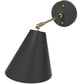 Applique murale avec abat-jour orientable au style scandinave, métal - Livel