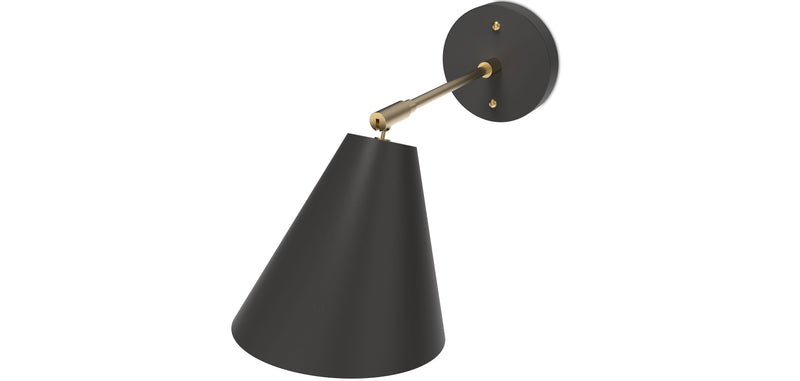 Applique murale avec abat-jour orientable au style scandinave, métal - Livel