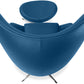 Fauteuil Design Oeuf avec Repose-Pieds - Revêtement en Similicuir - Brave
