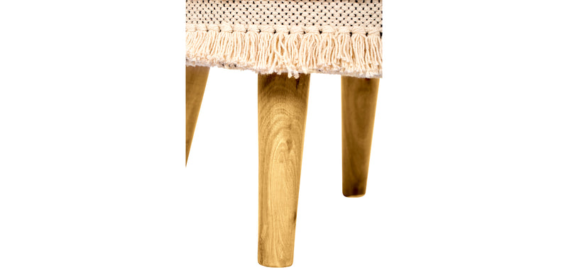 Tabouret Pouf Rond - Style Boho Bali - Jenny