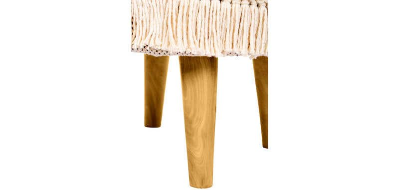 Pouf sgabello stile boho Bali, cotone - Debra