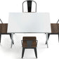 Pack Table à manger et 4 chaises à manger Design industriel - Nouvelle édition- Bistrot Stylix