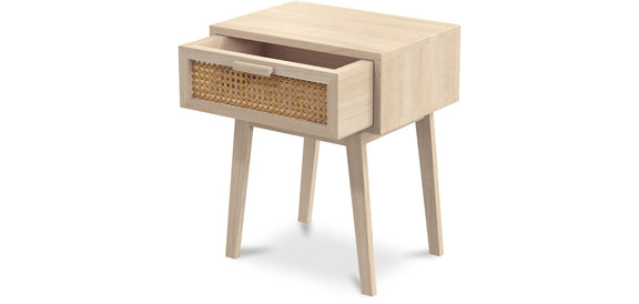 Bedside Table with Drawer - Boho Bali Wood - Yanpai - gallery 5