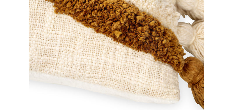 Coussin de style boho Bali - Housse et Rembourrage inclus - Edwyna