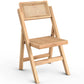 Chaise pliante en bois et rotin pour salle à manger - Umbra