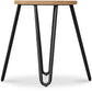 Tabouret Hairpin - 42cm - Jasne drewno i metal