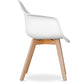 Dining chair with armrests - Scandinavian style - Dominic