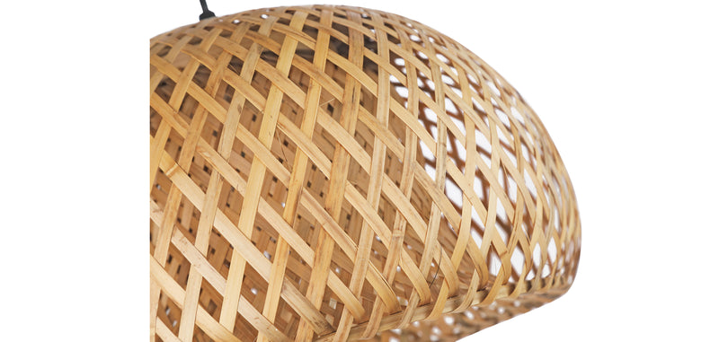 Candeeiro de teto Talli entrançado Design Boho Bali - Bambu