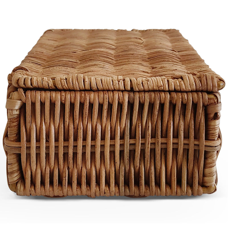 Rattan Basket with Lid - 26x10CM - Lung - gallery 4