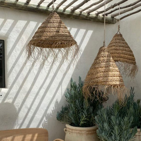 Pendant Lamp Shade, Boho Bali Style - Pitse - gallery 6