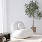 Bouclé fabric upholstered armchair - Larry - gallery 3