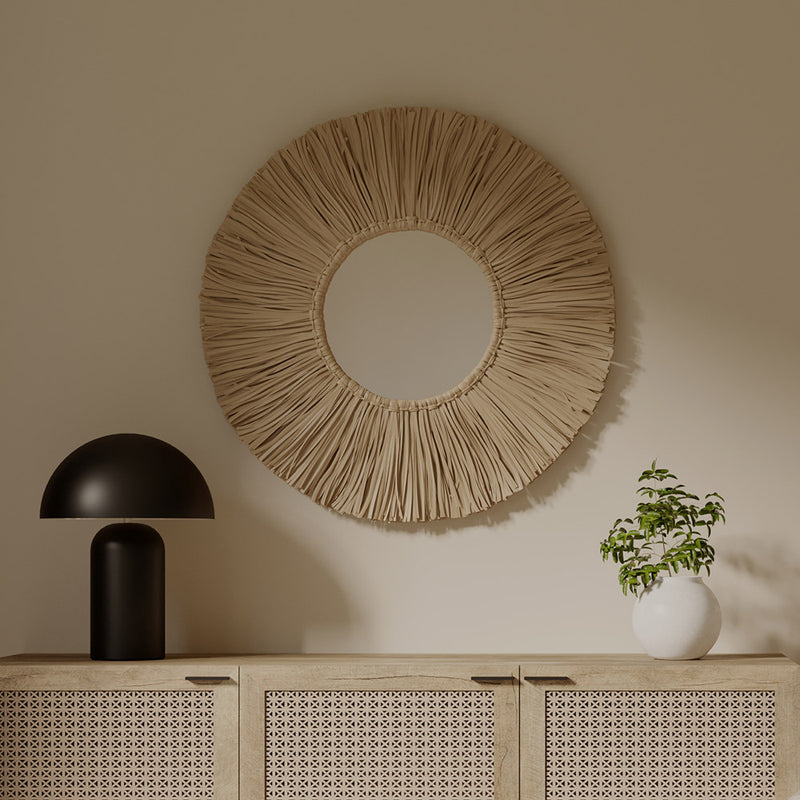 Miroir mural - Design rond Boho Bali (60 cm) - Grel