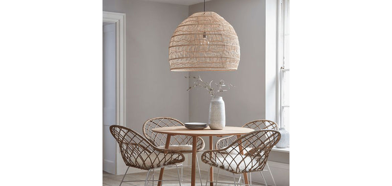 Rattan Ceiling Lamp - Boho Bali Design Pendant Lamp - 60cm - Hoa - gallery 9