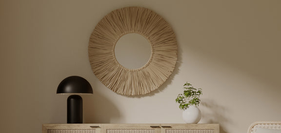 Wall Mirror - Boho Bali Round Design (60 cm) - Grel - gallery 6