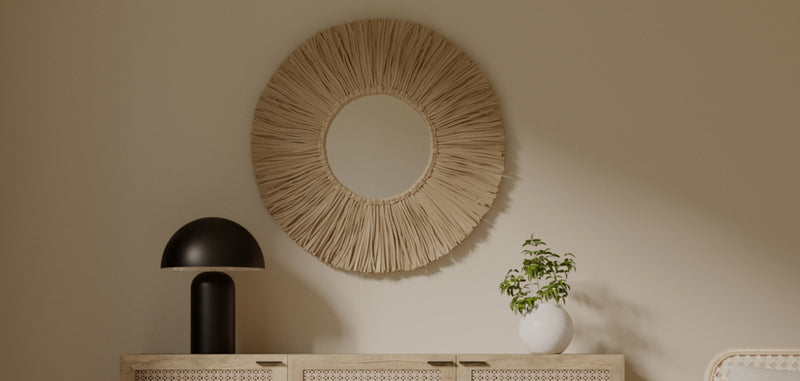 Wall Mirror - Boho Bali Round Design (60 cm) - Grel - gallery 6