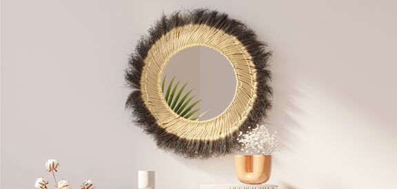 Wall Mirror - Boho Bali Round Design (60 cm) - Bioe - gallery 6