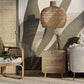 Lampe de plafond en rotin - Lampe suspendue de style Boho Bali - Mai