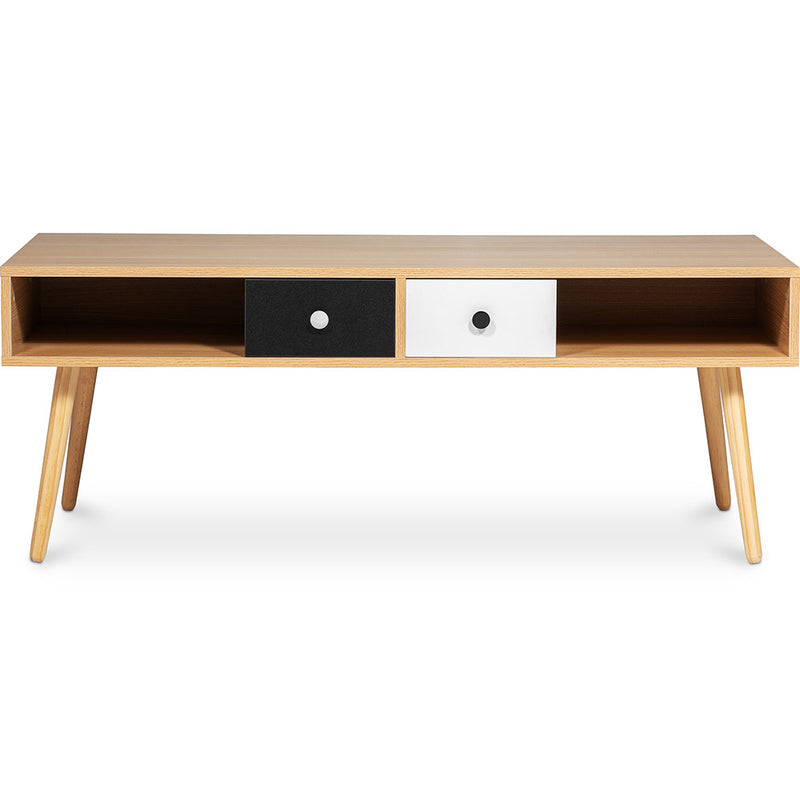 Mesa de centro de madeira - design escandinavo - Miua