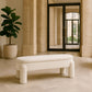 Bench With Storage Upholstered In Off-White Bouclé Fabric – Modern Seat For Living Room And Bedroom - Boreta
