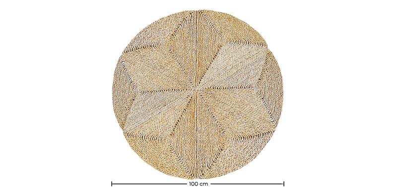 Round Jute Rug - Boho Bali - 100 CM - Gabba - gallery 6
