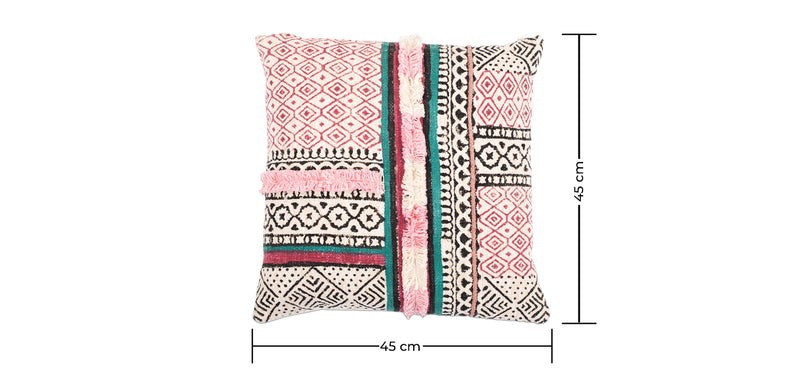 Coussin de style boho Bali - Housse et Rembourrage inclus - Cecilia