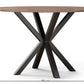 Round Dining Table - Industrial - Wood and Metal - Bayron - gallery 8