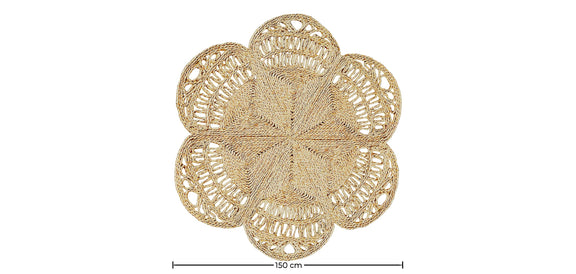 Round Jute Rug - Boho Bali - 150 CM - Niluh - gallery 6