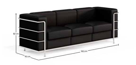 3-Seater Sofa - Upholstered in Vegan Leather - Lecur - gallery 8