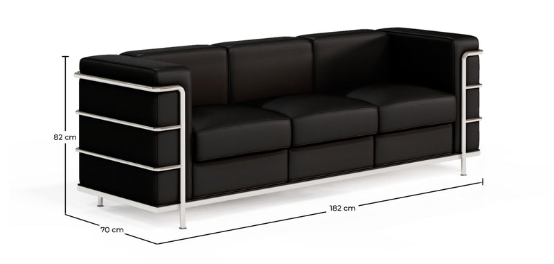 3-Seater Sofa - Upholstered in Vegan Leather - Lecur - gallery 8