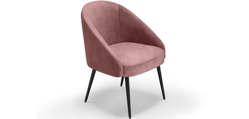 Fauteuil design - Revêtu de velours - Wasda
