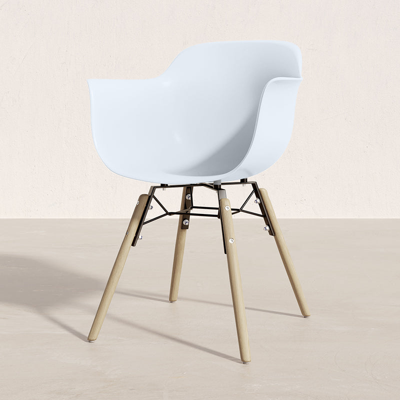Dining Chair - Scandinavian Design - Wooden Legs - Pack of 2 - Nordika