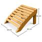 Wooden Footstool for Garden Chair - Alana - Dimensions diagram