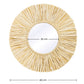 Wall Mirror - Boho Bali Round Design (60 cm) - Grel - Dimensions diagram