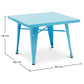 Children's Table - Industrial Design - Metal - 60cm - New Edition - Stylix - Dimensions diagram
