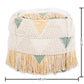 Boho Bali Style Pouffe Seat - Jacqueline - Dimensions diagram