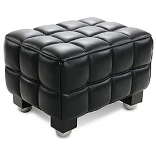 Padded Design Footrest - Nubuck Leather Covering
