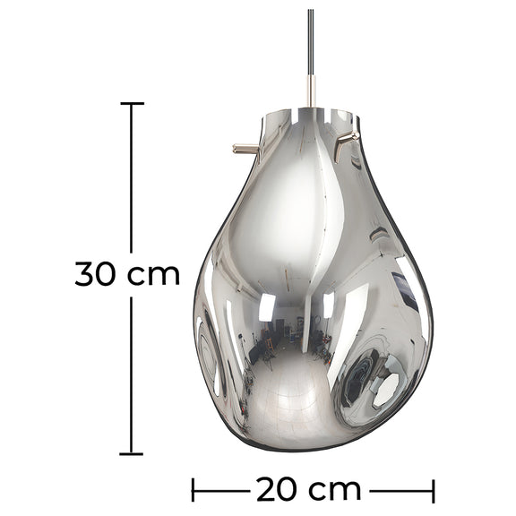 Glass Ceiling Lamp - Design Pendant Lamp - Vera - Dimensions diagram